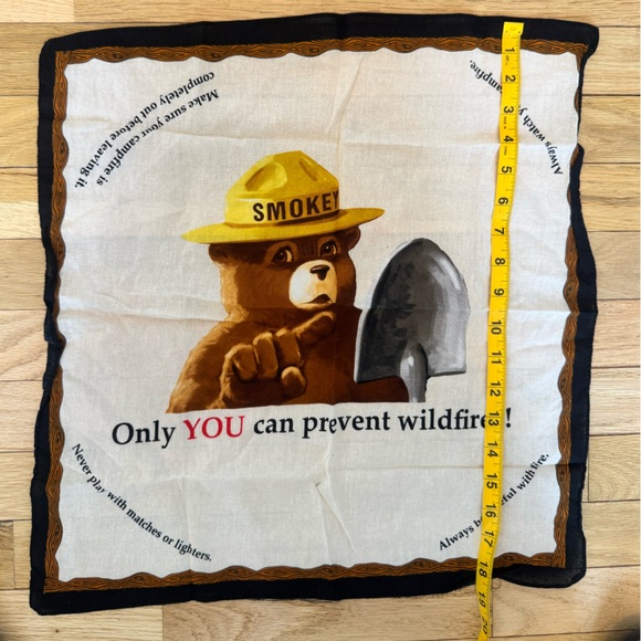 Vintage Smokey Bear Bandana - Picture 3 of 3